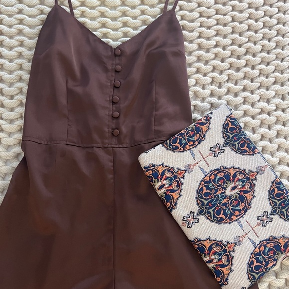 *NWT* Abercrombie & Fitch Satin Jumpsuit Romper - Picture 2 of 5